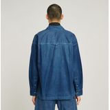 G-Star - D26255-D947-G925 - Boxy Geplooid Overhemd - Blauw - Lange Mouwen - Gerecycled Katoen