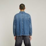 Mosa - Blazer - Blauw - Denim - Biologisch Katoen