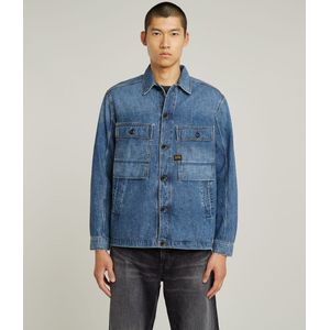 Mosa - Blazer - Blauw - Denim - Biologisch Katoen