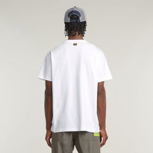 G-Star - Rovic Loose T-shirt - Wit - Korte Mouwen - Biologisch Katoen - Duurzaam