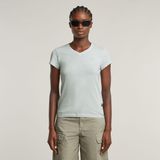 G-STAR - Eyben - T-shirt - Lichtblauw - Slanke Pasvorm - Kwartmouw