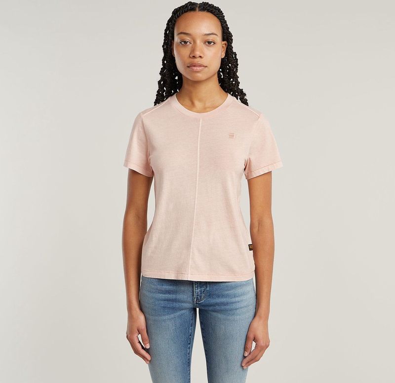 T-shirt - Overdyed Front Seam - Groen - 100% Biologisch Katoen