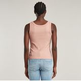 Slim Rib - Tanktop - Roze - Katoen Biologisch - Mouwloos