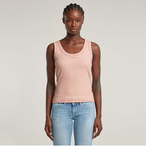 Slim Rib - Tanktop - Roze - Katoen Biologisch - Mouwloos