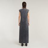 G-STAR RAW - Overdyed Maxi Tank Dress - Grijs - Casual Jurk - Dames