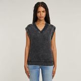 G-STAR - Mouwloos Sweater - Groen - 100% Biologisch Katoen