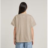 G-Star - D26105-D249-D848 - T-shirt - Taupe - Korte Mouwen - Biologisch Katoen - Duurzaam