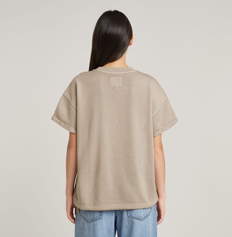 G-Star - D26105-D249-D848 - T-shirt - Taupe - Korte Mouwen - Biologisch Katoen - Duurzaam