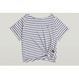 G-Star - Gestreept Knot T-shirt - Korte Mouwen