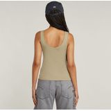 Haltertop - Effen - Jersey - V-hals - Mouwloos