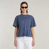 G-STAR - G-Script R - T-shirt - Blauw - Délavé