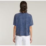 G-STAR - G-Script R - T-shirt - Blauw - Délavé