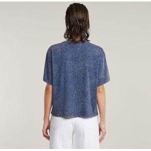 G-STAR - G-Script R - T-shirt - Blauw - Délavé