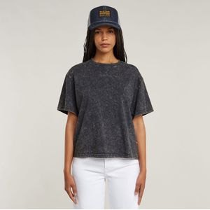 Washed G-Script - T-shirt - Groen - 100% Biologisch Katoen