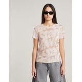 G-STAR - Shirt - Poederroze - Jersey - Ronde Hals - Kwartmouw