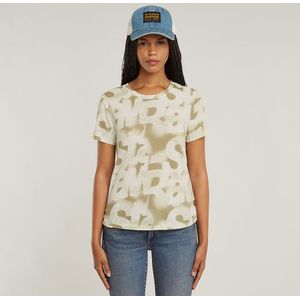 G-STAR RAW - Sprayed Letters R T Wmn - T-shirt - Veelkleurig
