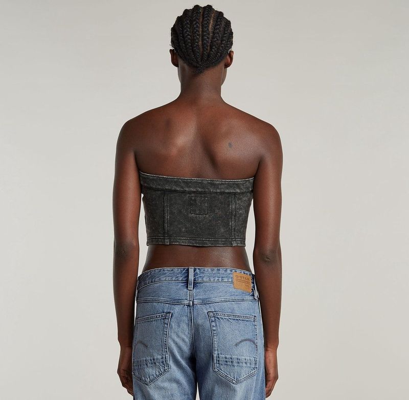 G-Star - D26104-D575-H365 - Korset - Zwart - Biologisch Katoen - Duurzaam