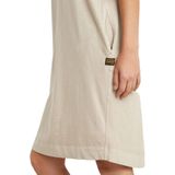 G-STAR - Overdyed Saddle Sleeve - T-shirt Jurk - Beige - Dames