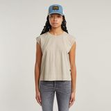 G-Star - D26421-C261-D848 - T-shirt - Beige - Korte Mouwen - Biologisch Katoen - Duurzaam