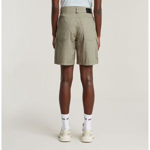 G-Starvoor vrouwen. D26546-D385-H037 Cargo skater short groen (25), Casual, Biologisch katoen, Duurzaam