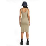 G-star - Asymmetrische Rits Mouwloze Jurk - Zwart - Katoen