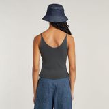 Top met bandjes en V-hals.