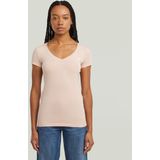 G-Star - Base - T-shirt - Zwart - Korte Mouwen - V-hals