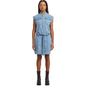 Pocket - Jurk - Lichtblauw - Dames