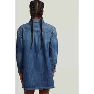 Collar - Denim Blousejurk - Midden Blauw - Meisjes