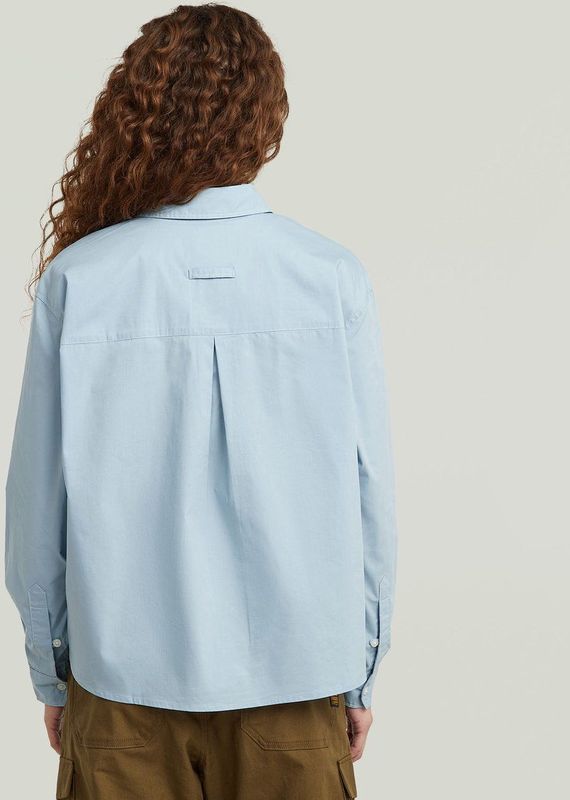 One - Pocket Regular Shirt - Lichtblauw - Dames