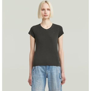 G-Star RAW - Eyben - T-shirt - Katoen - Geribbelde Halslijn