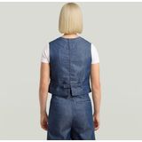 Summer - Vesten - Donkerblauw - Mouwloos - Knoopsluiting