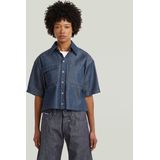 G-STAR - Remix - Blouse - Donkerblauw - Kwartmouw - Denim