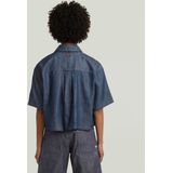 G-STAR - Remix - Blouse - Donkerblauw - Kwartmouw - Denim
