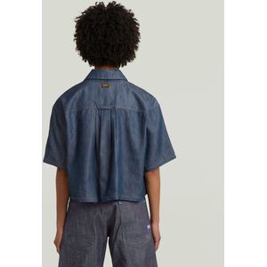 G-STAR - Remix - Blouse - Donkerblauw - Kwartmouw - Denim