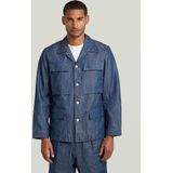4 Pocket - Overshirt - Donkerblauw - Katoen/Polyester - Denim