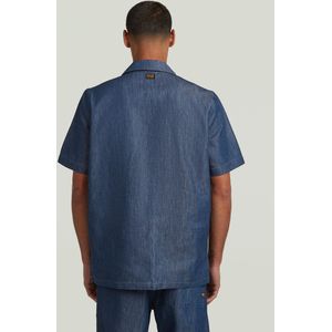 Workwear Resort - Overhemd - Donkerblauw - Regular Fit - Korte Mouwen