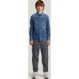 Dakota - Slim Overhemd - Donkerblauw - Jongens