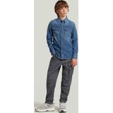 Dakota - Slim Overhemd - Donkerblauw - Jongens