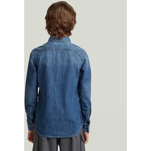 Dakota - Slim Overhemd - Donkerblauw - Jongens