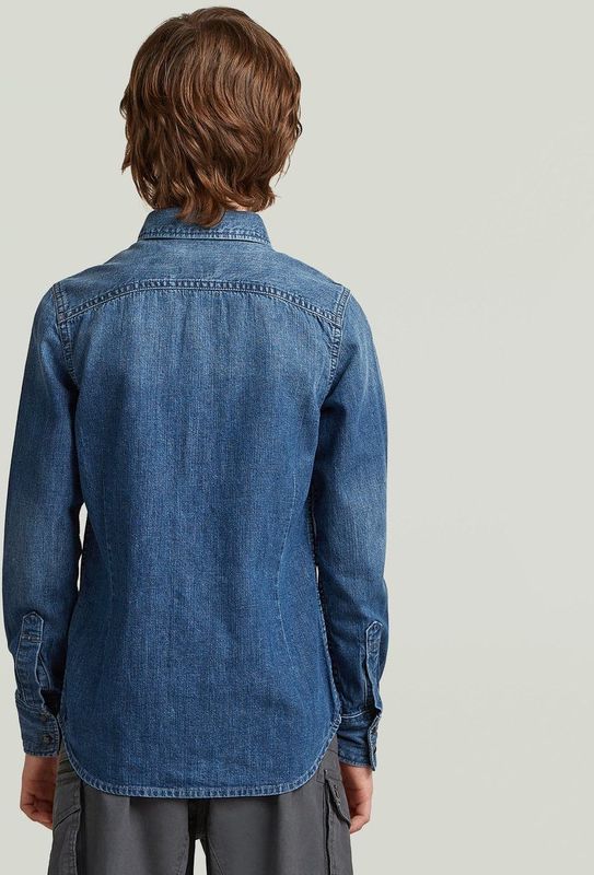 Dakota - Slim Overhemd - Donkerblauw - Jongens