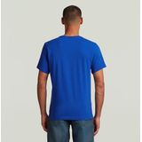 Slim Base - T-shirt - Midden Blauw - Heren