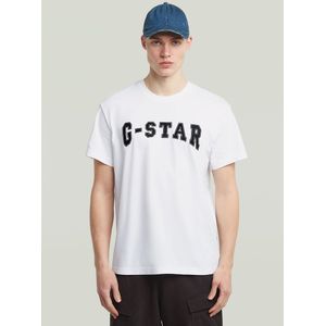 G-star - Felt Logo - T-shirt - Korte Mouwen - 100% Biologisch Katoen