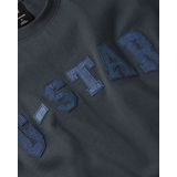 G-star - Felt Logo T-shirt - Blauw - Heren - Biologisch Katoen