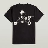 G-star - Trims Back Gr - T-shirt - Korte Mouwen