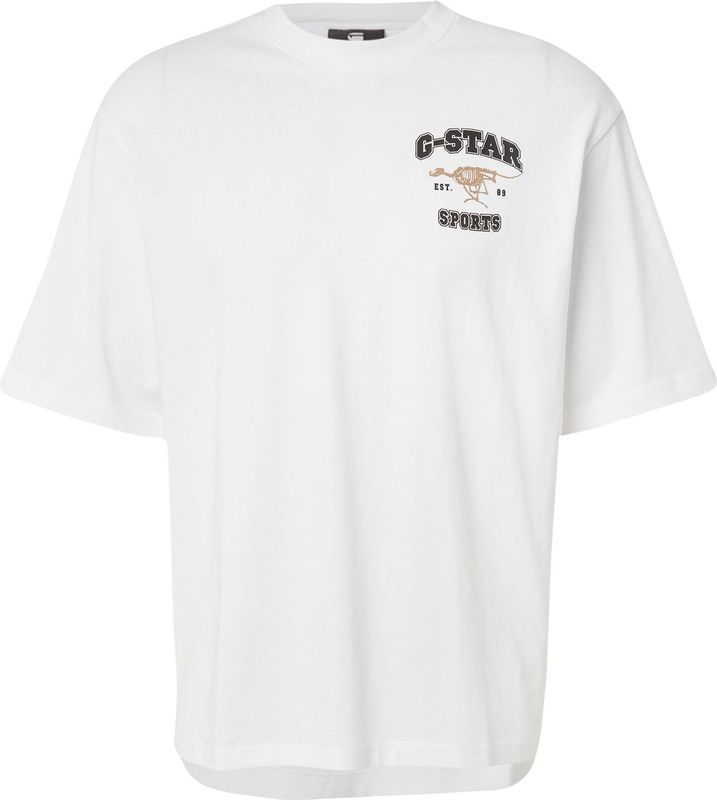 G-STAR - Shirt - Mokka/Zwart/Wit - T-shirt