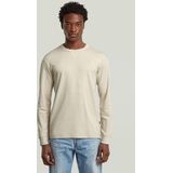 G-STAR - Nifous - Shirt - Ecru - Lange Mouw - Ronde Hals