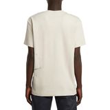 G-STAR - Shirt - Ecru/Zwart - Kwartmouw - Normale Pasvorm