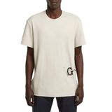 G-STAR - Shirt - Ecru/Zwart - Kwartmouw - Normale Pasvorm