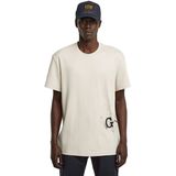 G-STAR - Shirt - Ecru/Zwart - Kwartmouw - Normale Pasvorm